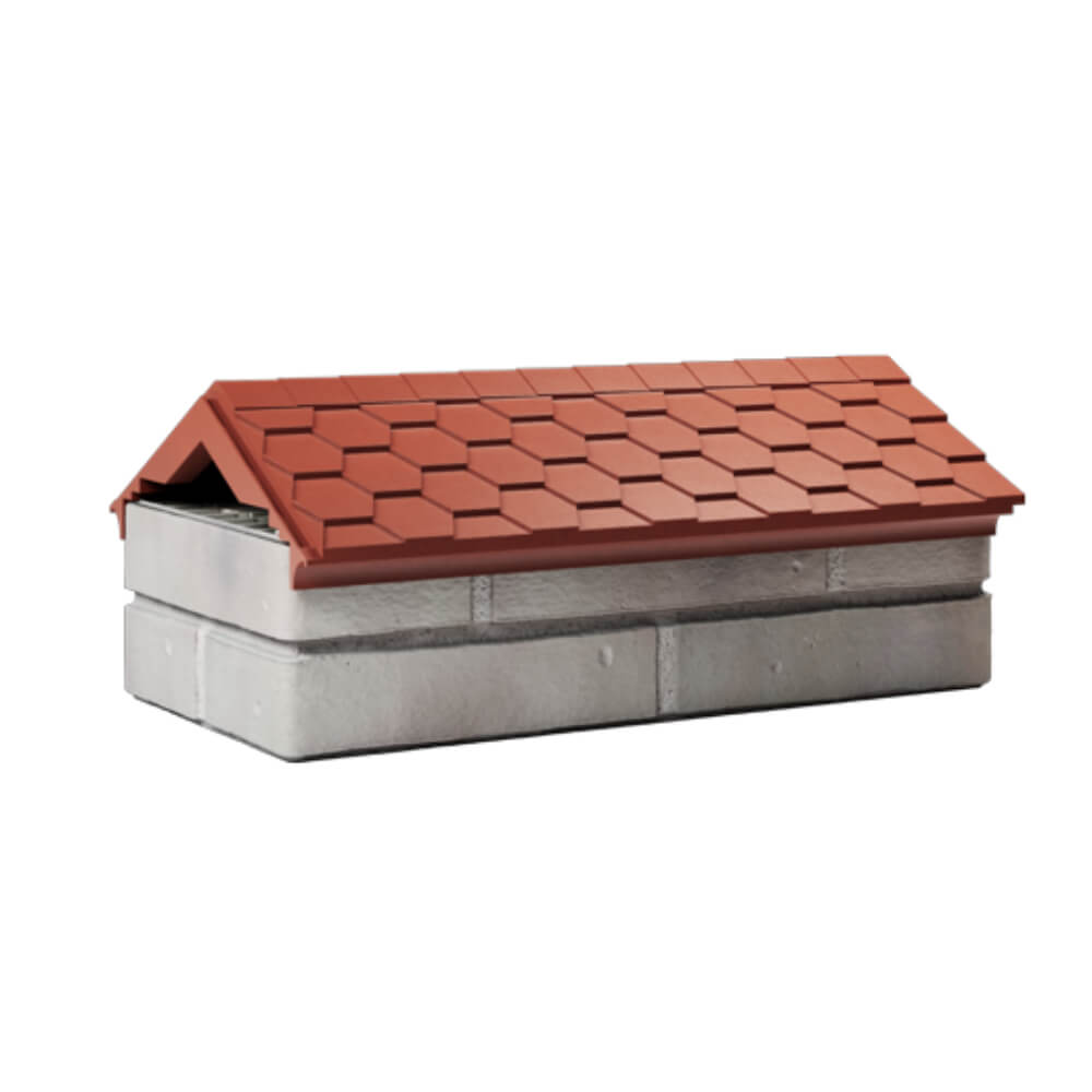 Парапет Zking Эверест Красный с посадкой на 1 кирпич (200/225/255мм) Благовещенск фото