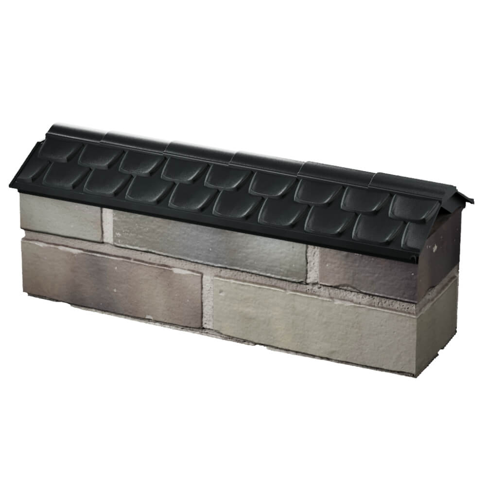 Парапет Zking Эльбрус Черный с посадкой на 0.5 кирпича (130мм) в Благовещенске фото