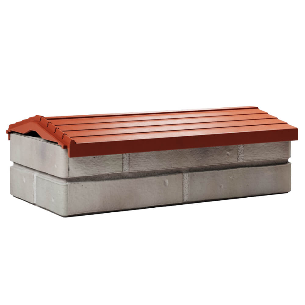 Парапет Zking Бона ХайТек Красный с посадкой на 1 кирпич (200/225/255мм) Благовещенск фото