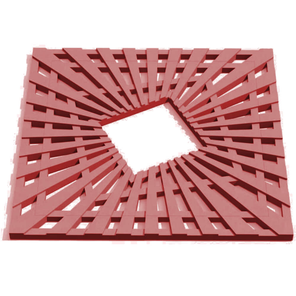 Приствольная решетка для дерева ZKING ATMOSPHERE 1.2х1.2м Красная Благовещенск фото