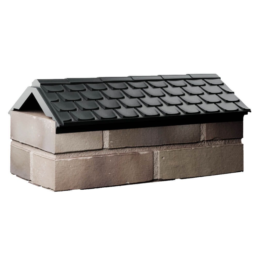 Парапет Zking Эльбрус Черный с посадкой на 1 кирпич (255мм) Благовещенск фото