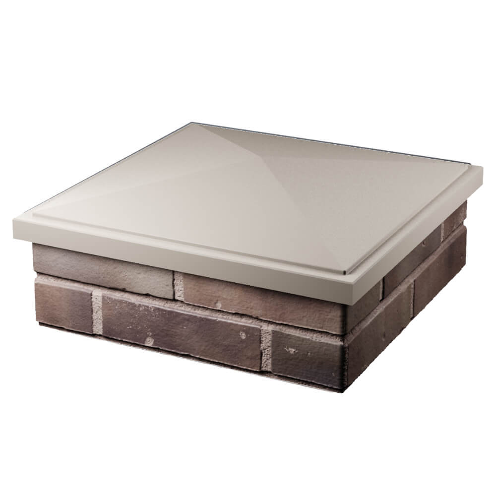 Колпак Zking БонаМоно Бежевый на столб 2х2 кирпича (515х515, 530х530мм) в Благовещенске фото