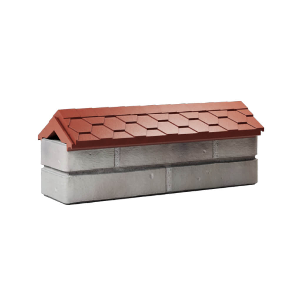 Парапет Zking Эверест Красный с посадкой на 0.5 кирпича (130мм) Благовещенск фото