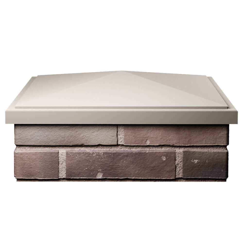 Колпак Zking БонаМоно Бежевый на столб 2х2 кирпича (515х515, 530х530мм) Благовещенск фото