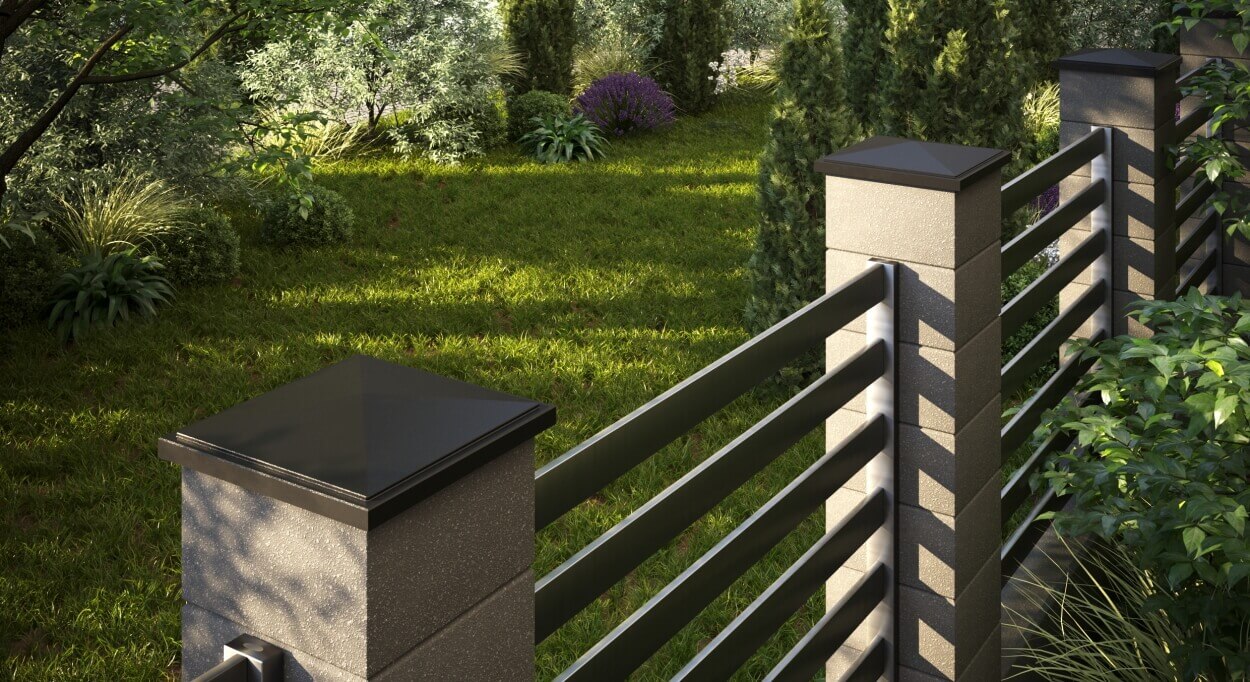 Колпак Zking БонаМоно Коричневый на столб 1.5х1.5 кирпича (385х385, 400х400мм) в Благовещенске фото