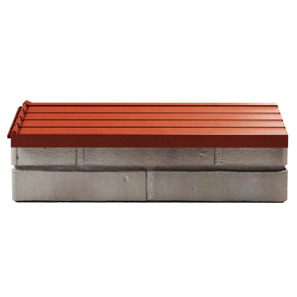 Парапет Zking Бона ХайТек Красный с посадкой на 1 кирпич (200/225/255мм) в Благовещенске фото