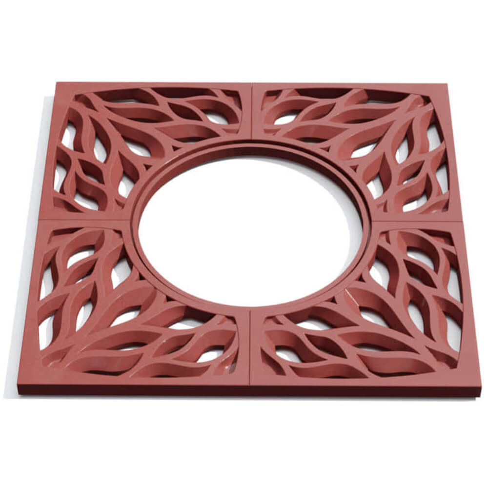 Приствольная решетка для дерева ZKING CRUST 1.2х1.2м Красная Благовещенск фото