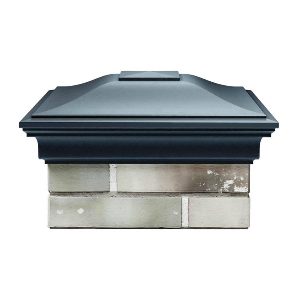 Колпак Zking Монблан Серый на столб 1.5х1.5 еврокирпича 0.7НФ (355х355мм) Благовещенск фото