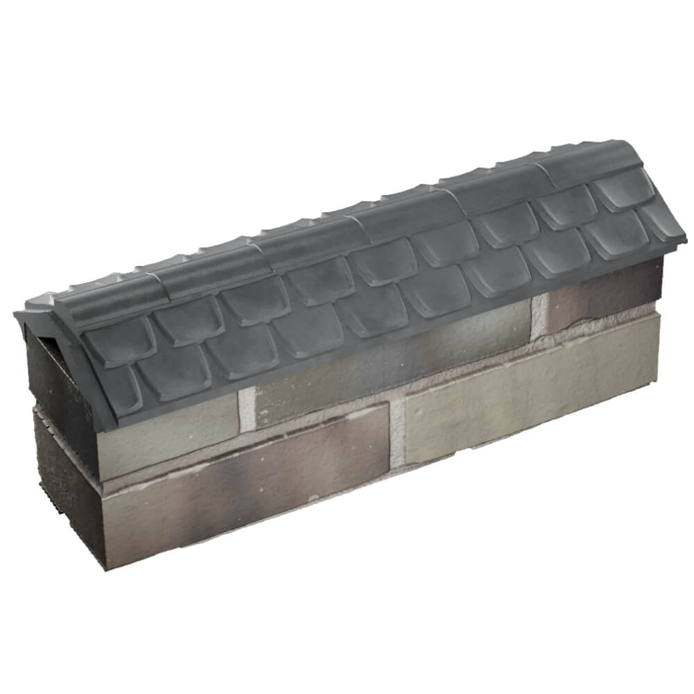 Парапет Zking Эльбрус Серый с посадкой на 0.5 кирпича (130мм) в Благовещенске фото