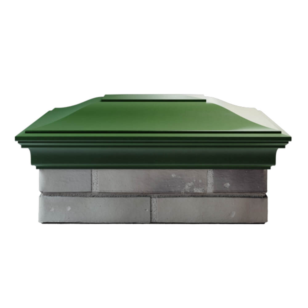 Колпак Zking Монблан Зеленый на столб 2х1.5 кирпича (515х385мм) в Благовещенске фото