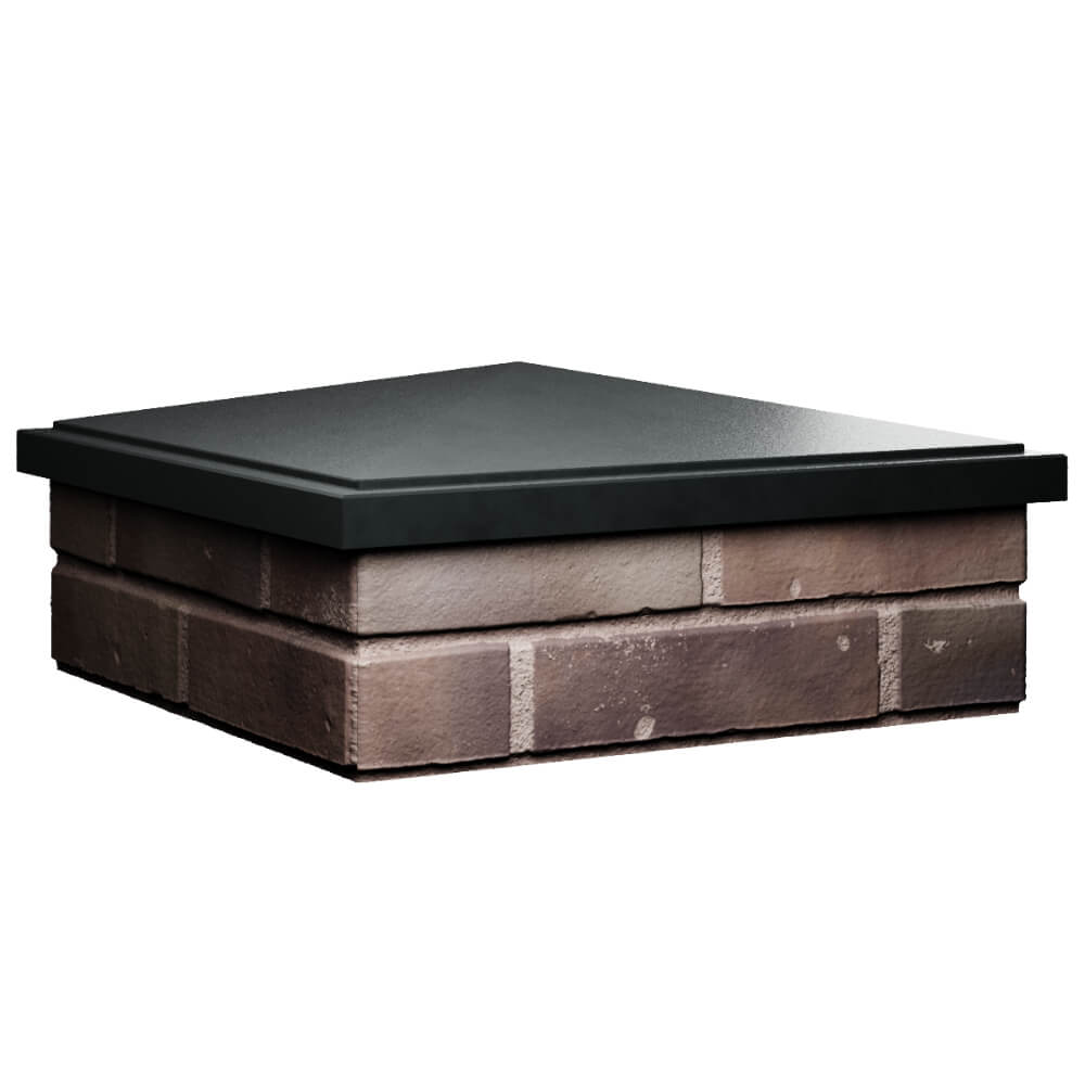 Колпак Zking БонаМоно Черный на столб 2х2 кирпича (515х515, 530х530мм) в Благовещенске фото