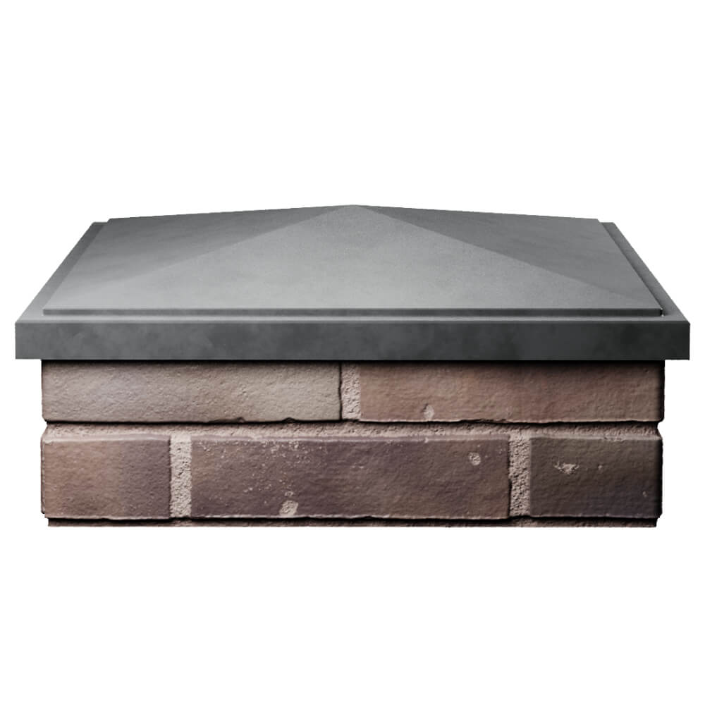 Колпак Zking БонаМоно Серый на столб 2х2 кирпича (515х515, 530х530мм) Благовещенск фото