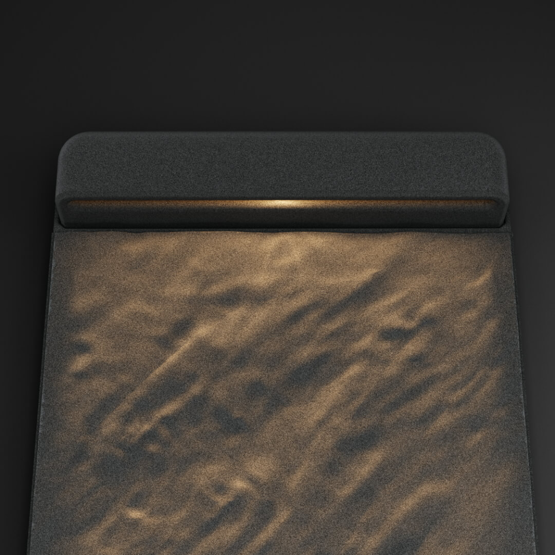 LED Светильник для шаговой плиты STONE Графитовый Серый 330х75х98мм в Благовещенске фото