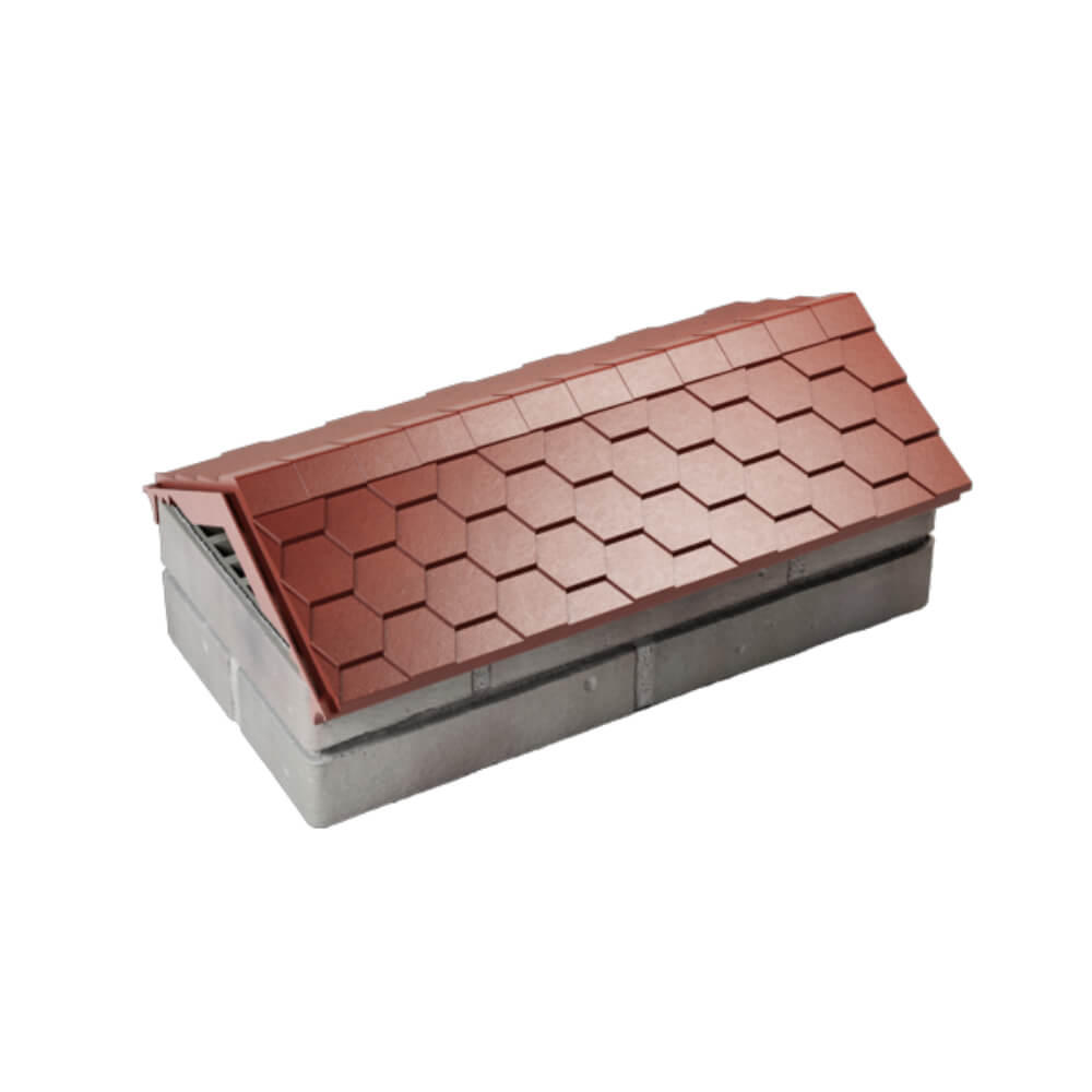 Парапет Zking Эверест Красный с посадкой на 1 кирпич (200/225/255мм) в Благовещенске фото
