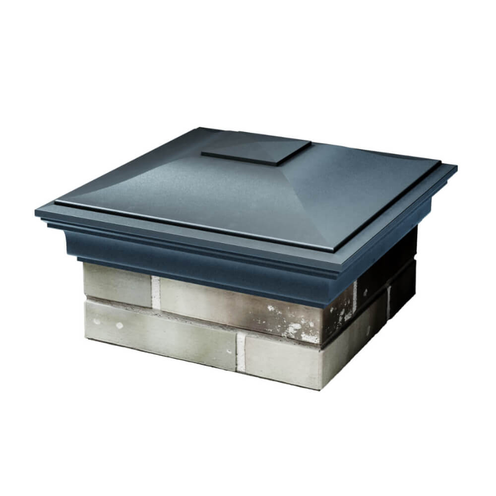 Колпак Zking Монблан Серый на столб 1.5х1.5 еврокирпича 0.7НФ (355х355мм) в Благовещенске фото