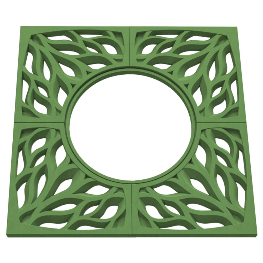 Приствольная решетка для дерева ZKING CRUST 1.2х1.2м Зеленая в Благовещенске фото