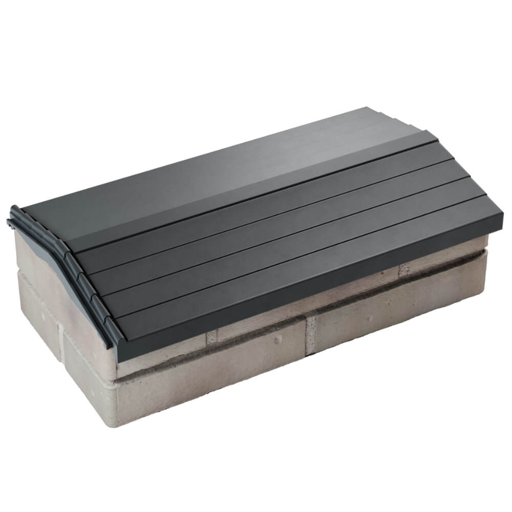 Парапет Zking Бона ХайТек Серый с посадкой на 1 кирпич (200/225/255мм) в Благовещенске фото