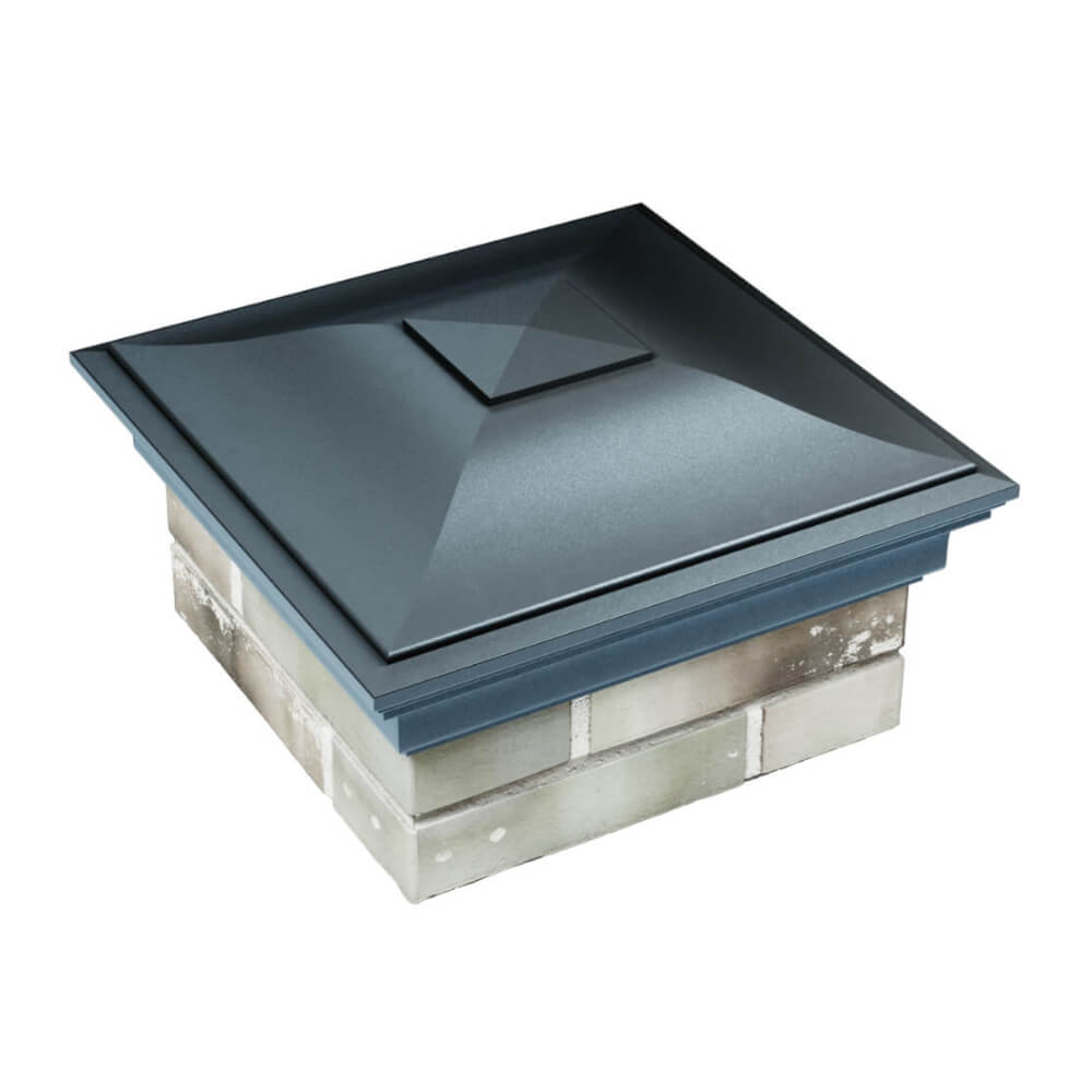 Колпак Zking Монблан Серый на столб 1.5х1.5 еврокирпича 0.7НФ (355х355мм) в Благовещенске фото