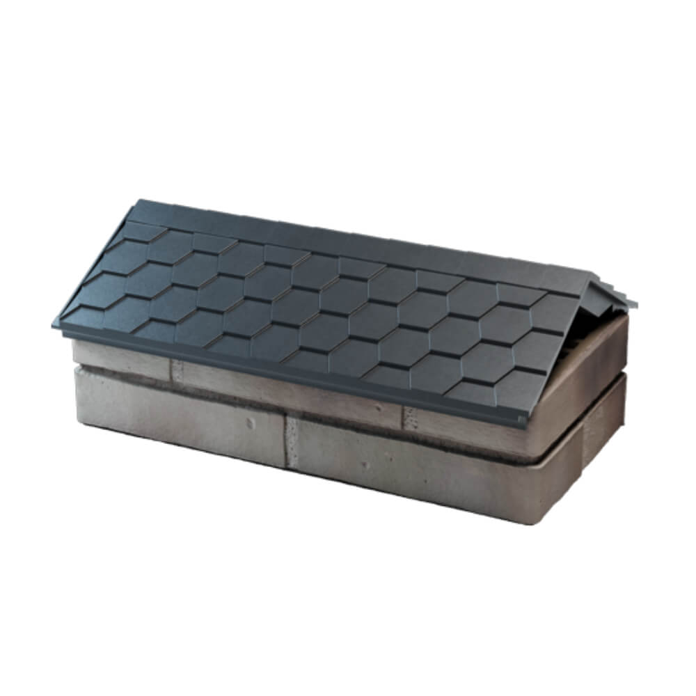 Парапет Zking Эверест Серый с посадкой на 1 кирпич (200/225/255мм) в Благовещенске фото