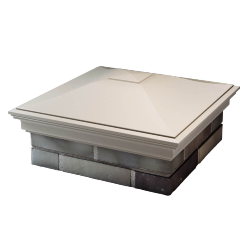 Колпак Zking Монблан Бежевый на столб 2х2 кирпича (515х515мм) в Благовещенске фото