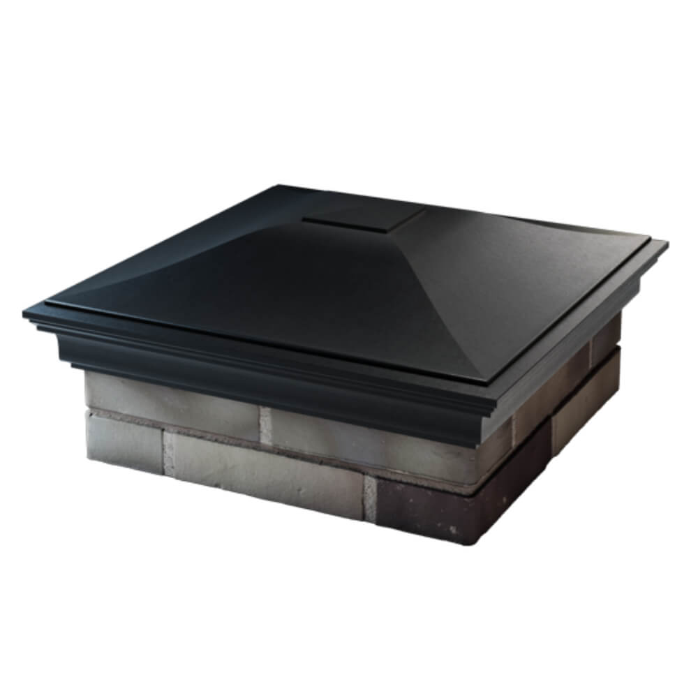 Колпак Zking Монблан Черный на столб 2х2 кирпича (515х515мм) в Благовещенске фото