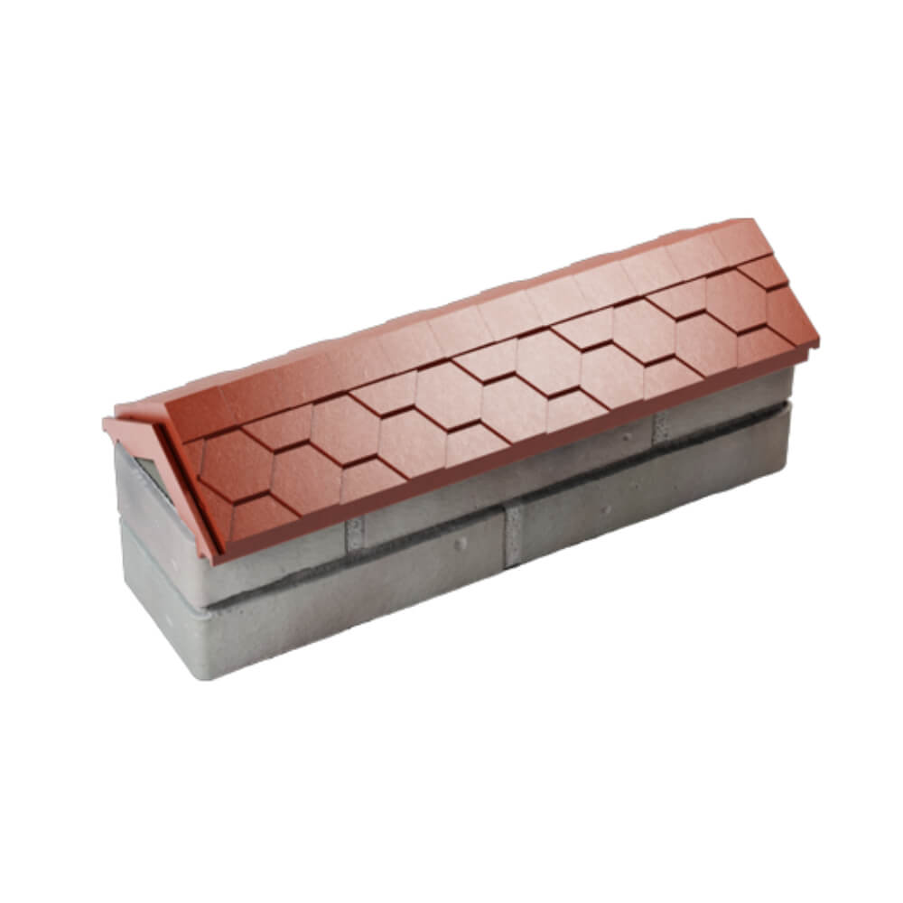 Парапет Zking Эверест Красный с посадкой на 0.5 кирпича (130мм) в Благовещенске фото