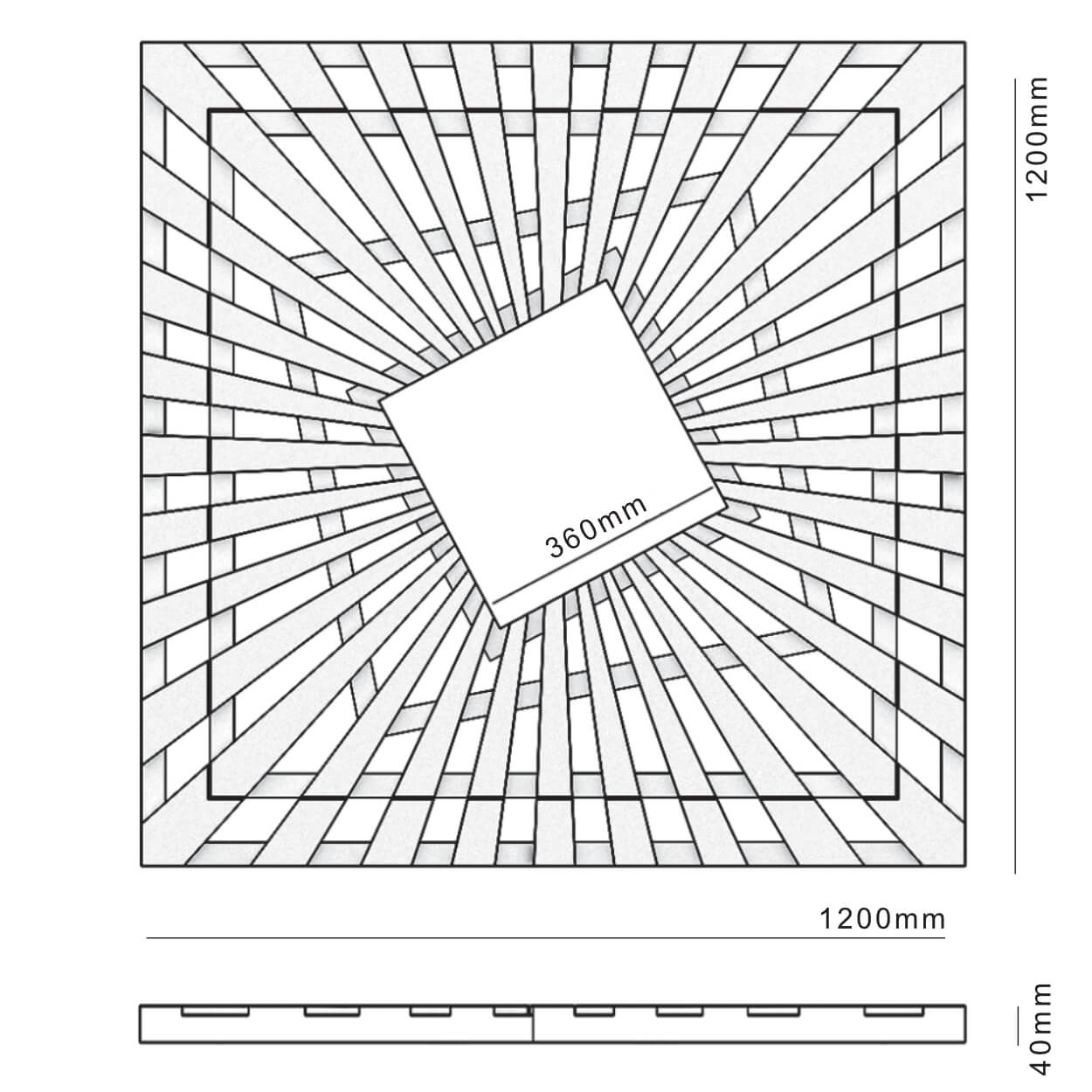 Приствольная решетка для дерева ZKING ATMOSPHERE 1.2х1.2м Черная в Благовещенске фото