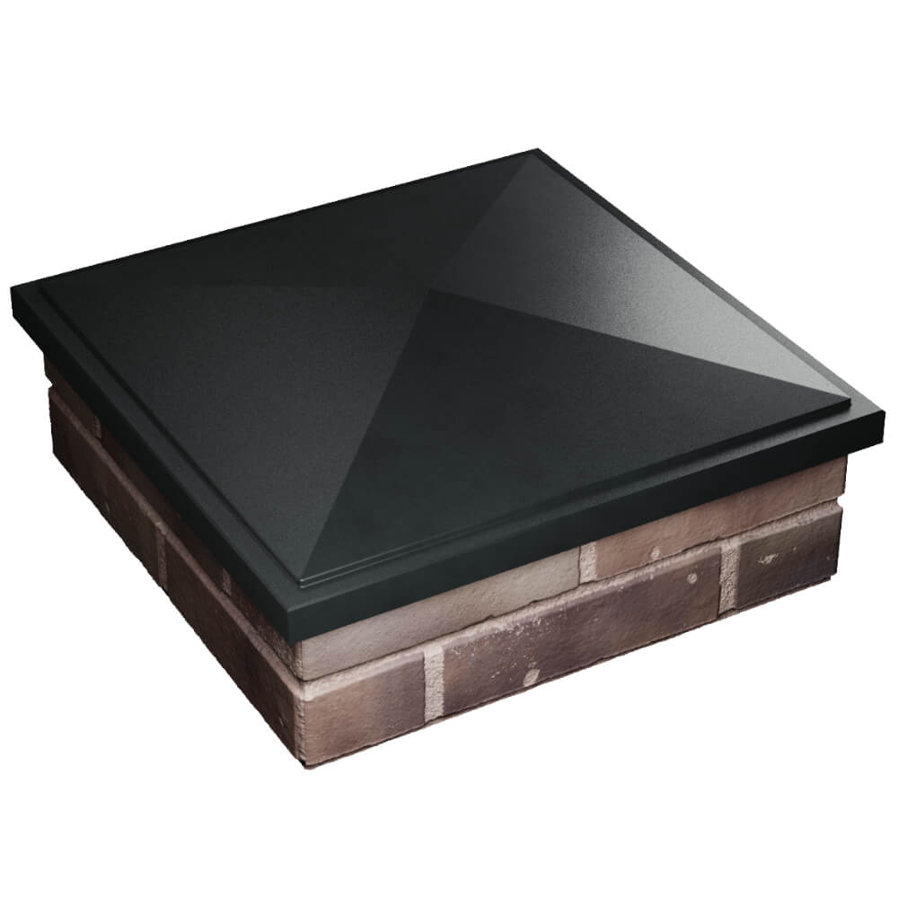 Колпак Zking БонаМоно Черный на столб 2х2 кирпича (515х515, 530х530мм) в Благовещенске фото