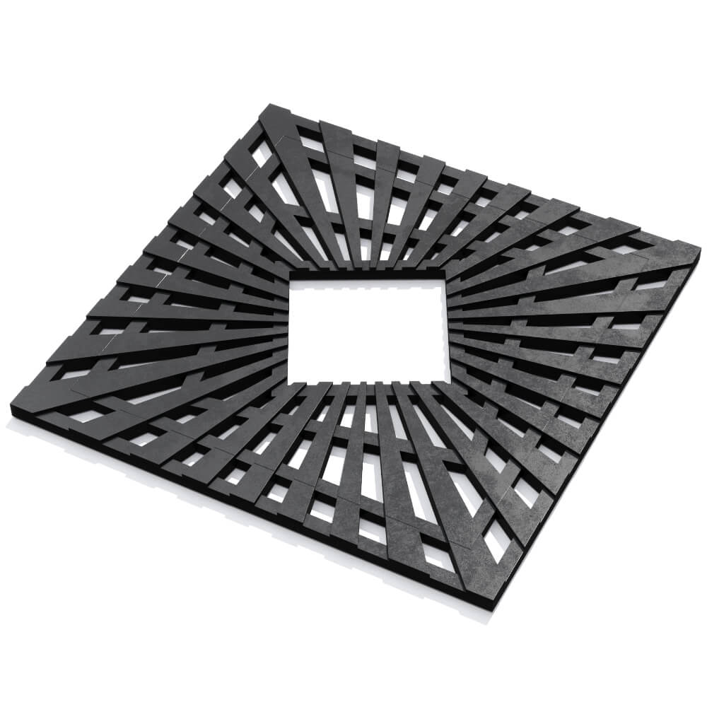 Приствольная решетка для дерева ZKING ATMOSPHERE 1.2х1.2м Черная в Благовещенске фото