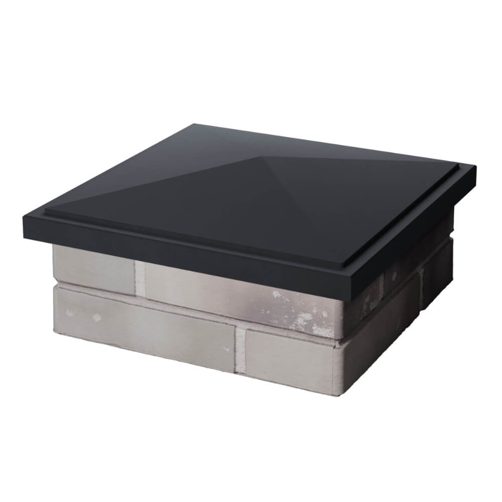 Колпак Zking БонаМоно Серый на столб 1.5х1.5 кирпича (385х385, 400х400мм) в Благовещенске фото