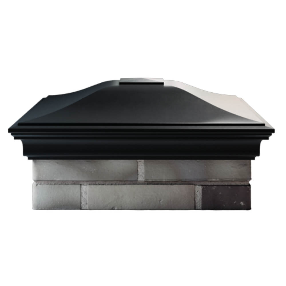 Колпак Zking Монблан Черный на столб 2х2 кирпича (515х515мм) в Благовещенске фото