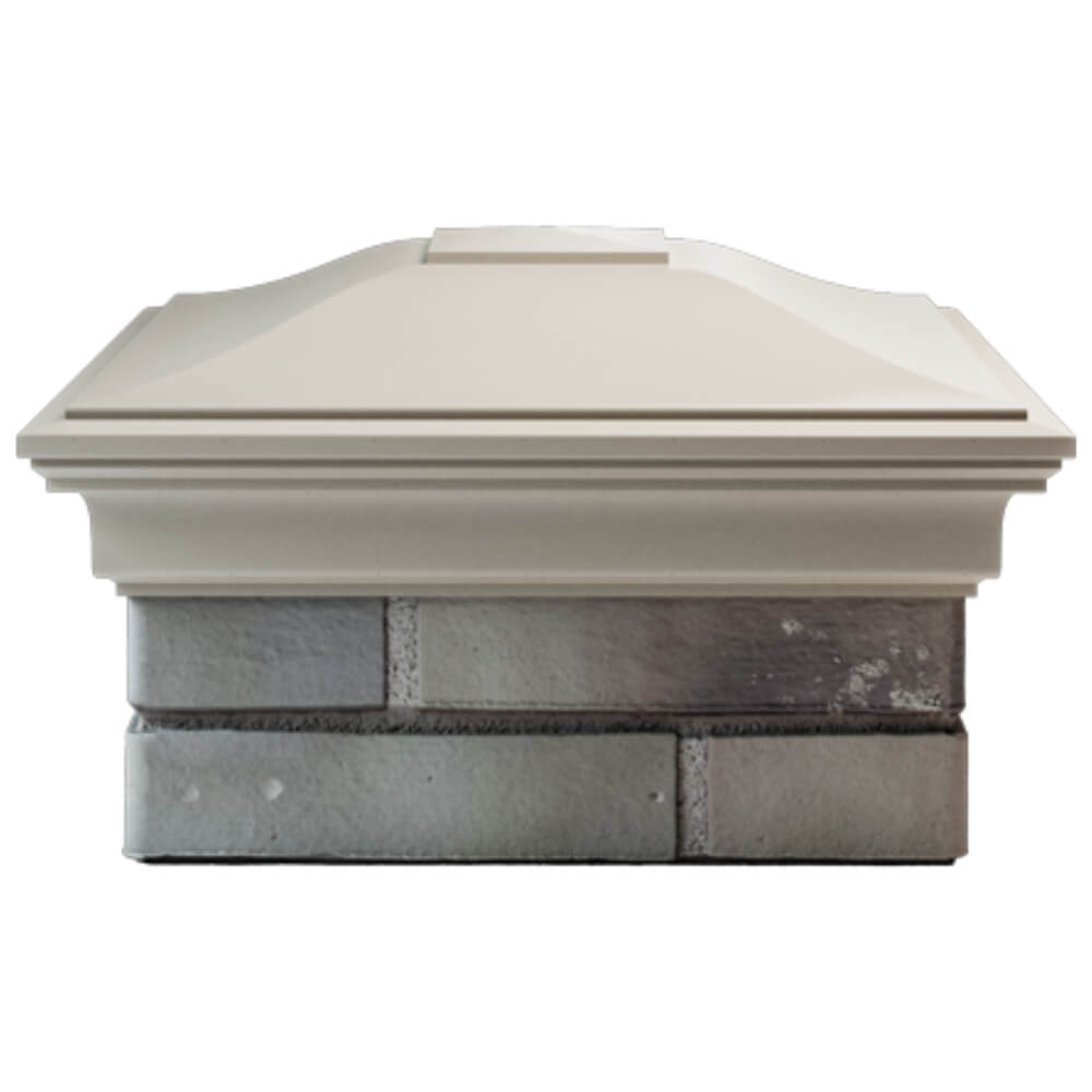 Колпак Zking Монблан Бежевый на столб 1.5х1.5 кирпича (385х385мм) Благовещенск фото