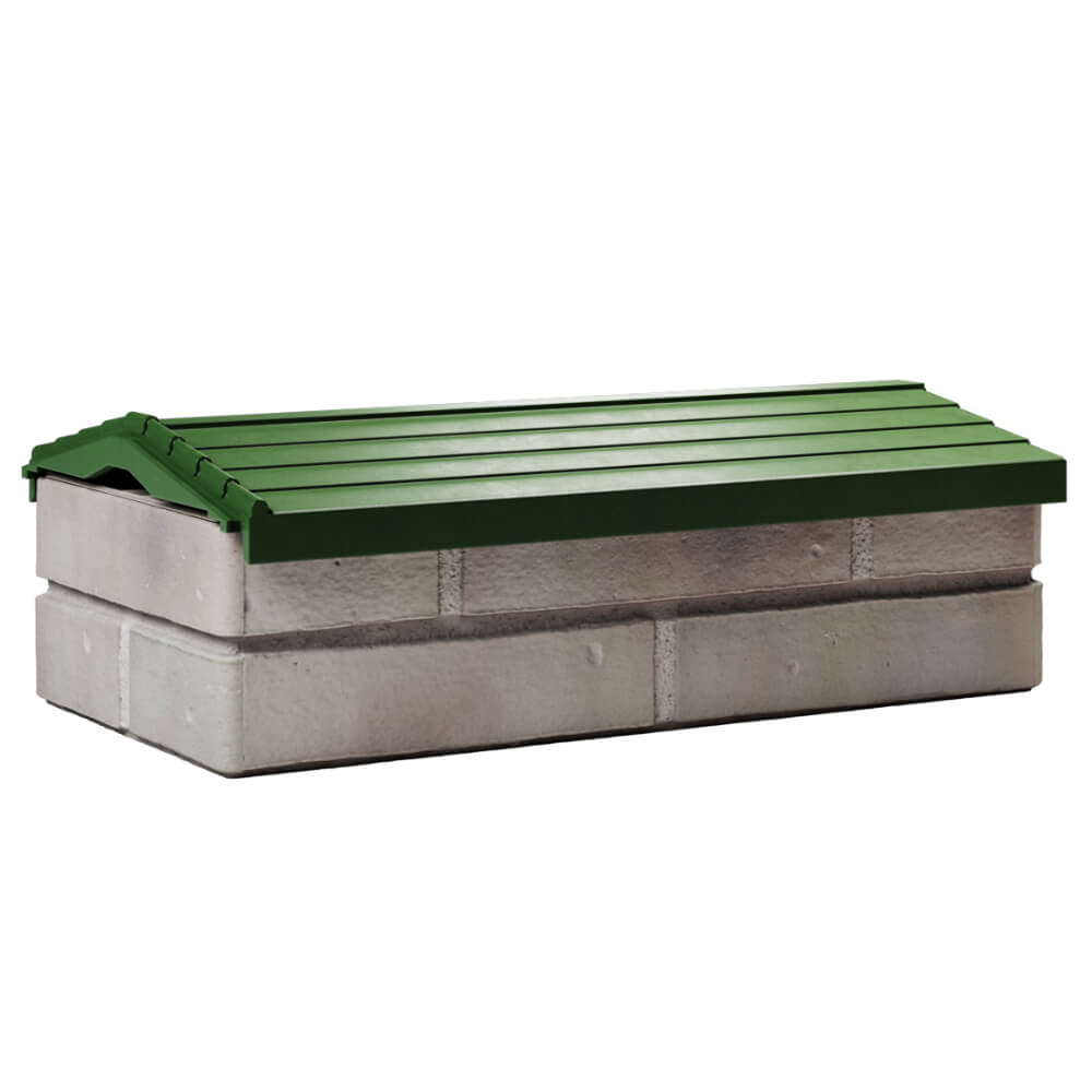 Парапет Zking Бона ХайТек Зеленый с посадкой на 1 кирпич (200/225/255мм) Благовещенск фото