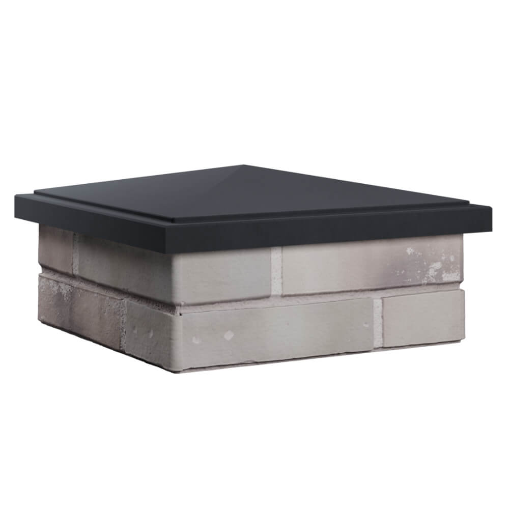 Колпак Zking БонаМоно Серый на столб 1.5х1.5 кирпича (385х385, 400х400мм) в Благовещенске фото