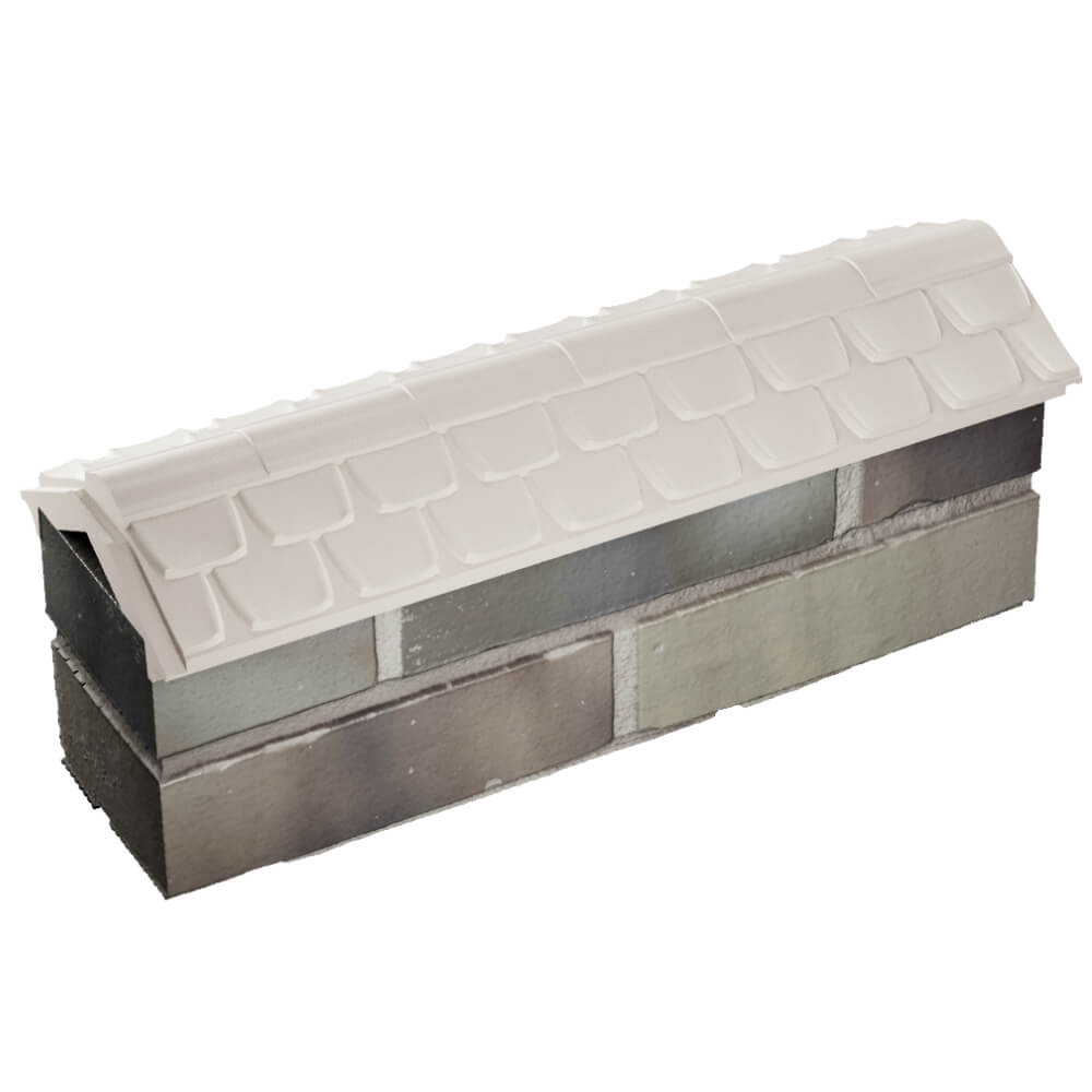 Парапет Zking Эльбрус Бежевый с посадкой на 0.5 кирпича (130мм) в Благовещенске фото