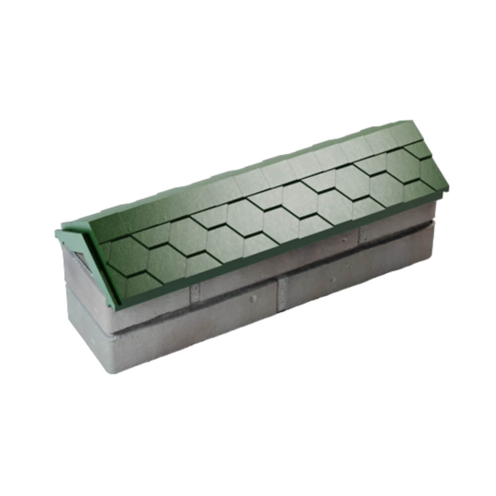 Парапет Zking Эверест Зеленый с посадкой на 0.5 кирпича (130мм) в Благовещенске фото