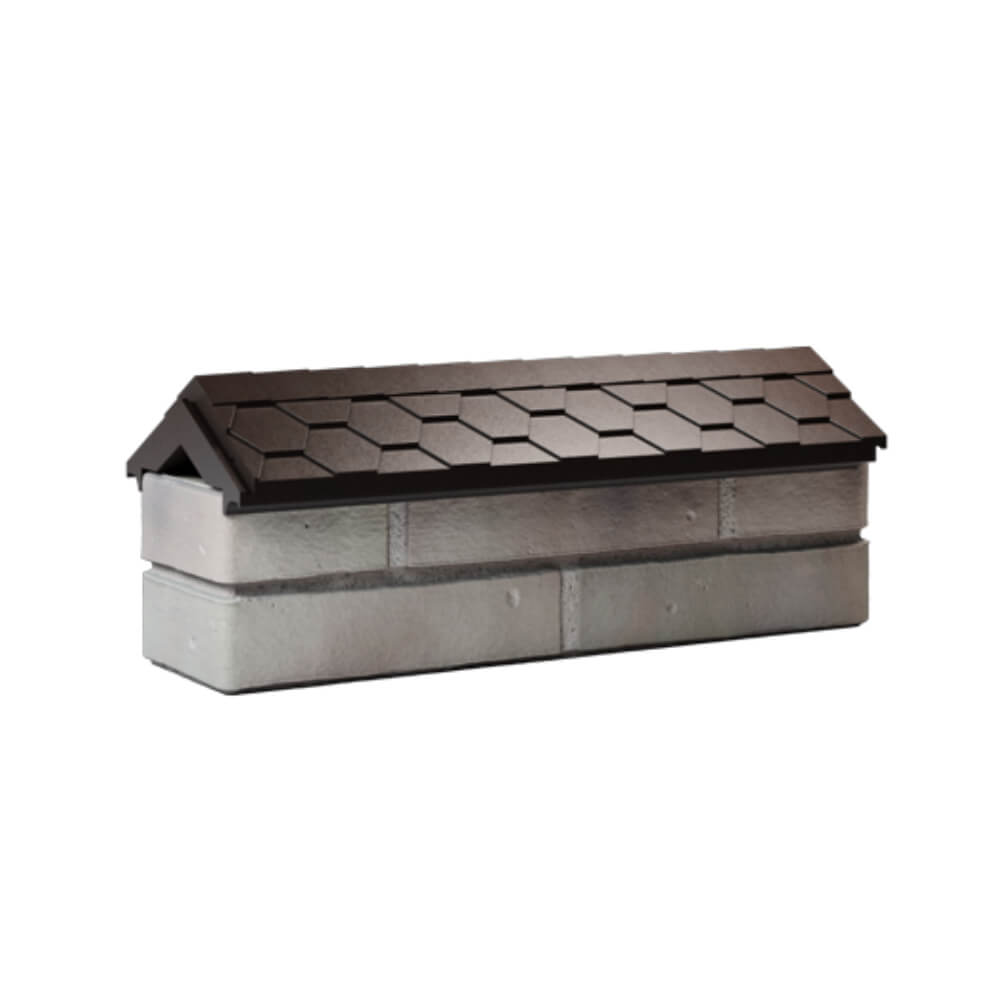 Парапет Zking Эверест Коричневый с посадкой на 0.5 кирпича (130мм) Благовещенск фото