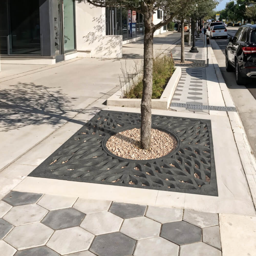 Приствольная решетка для дерева ZKING CRUST 2х2м Черная в Благовещенске фото