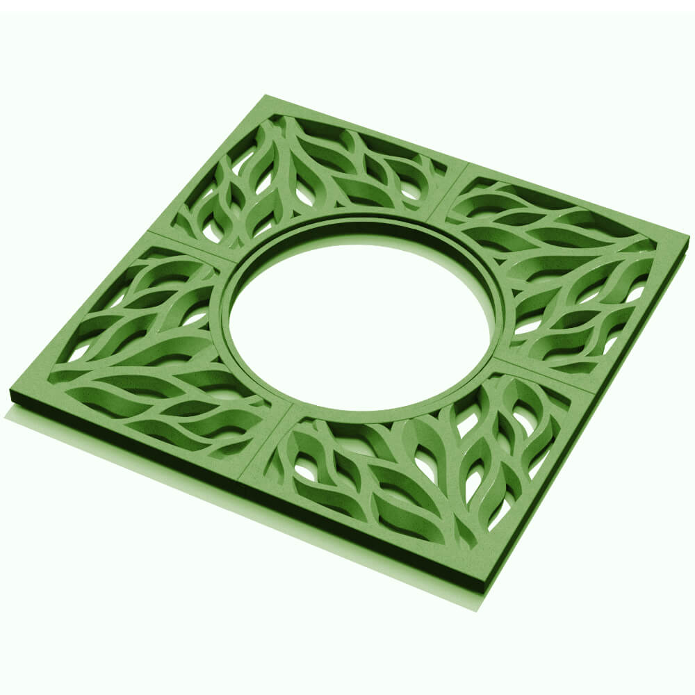 Приствольная решетка для дерева ZKING CRUST 1.2х1.2м Зеленая в Благовещенске фото