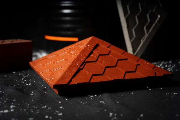 Колпак Zking Эверест Красный на столб 1.5х1.5 кирпича (390х390мм) в Благовещенске фото