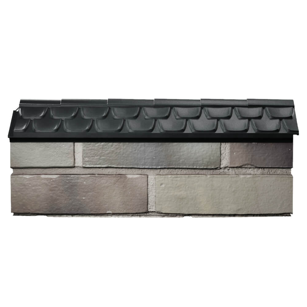 Парапет Zking Эльбрус Черный с посадкой на 0.5 кирпича (130мм) в Благовещенске фото
