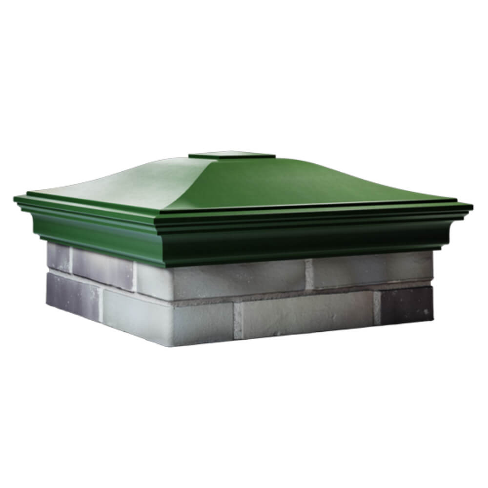 Колпак Zking Монблан Зеленый на столб 2х2 кирпича (515х515мм) в Благовещенске фото