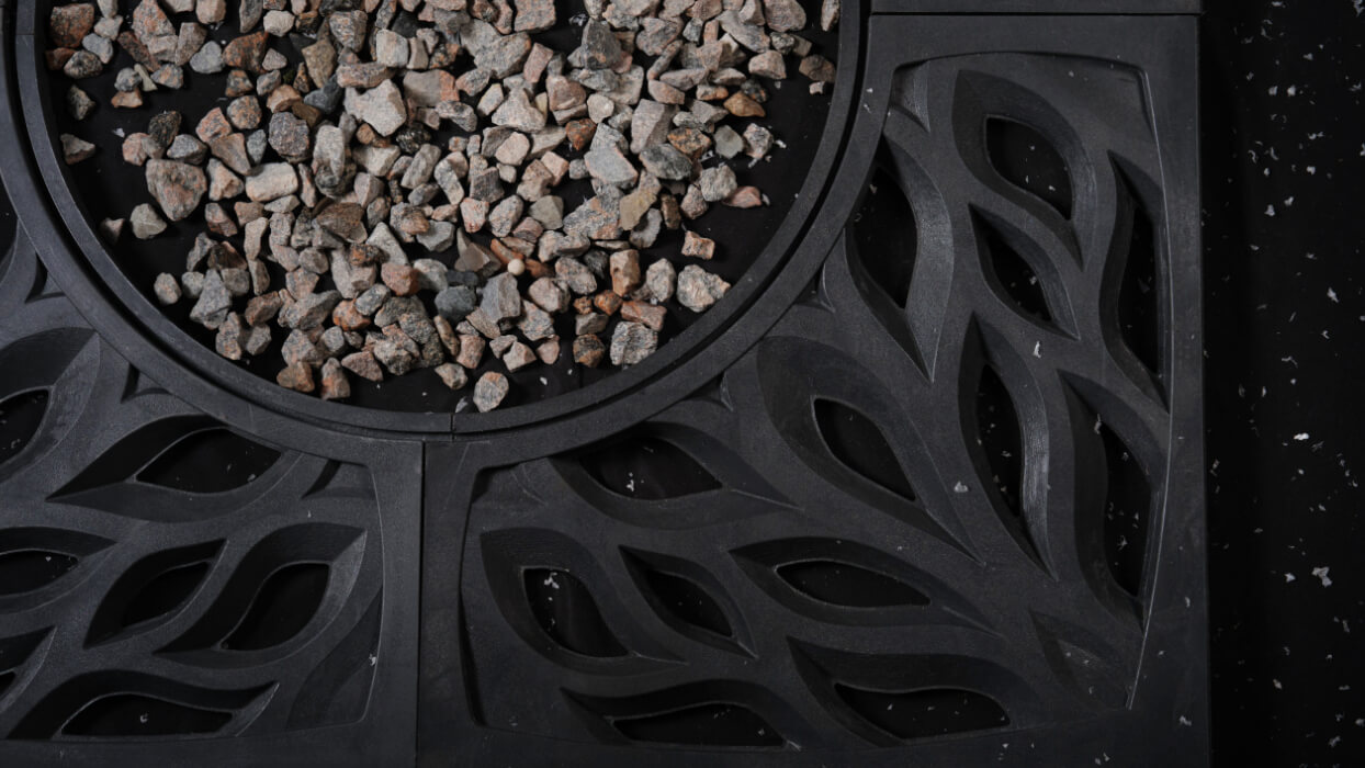 Приствольная решетка для дерева ZKING CRUST 1.2х1.2м Черная в Благовещенске фото